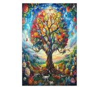Árbol de la Vida Puzzles 1000 Piezas 3D Maquetas Educativas Flores Plantas Árboles Desafío Intelectual para Familia DIY Creativo Construir Juguete Educativo 1000 PCS