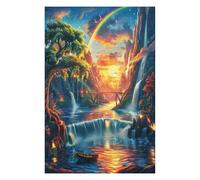 Árbol de la Vida Puzzles 1000 Piezas Estera Portátil Familiar Flores Plantas Árboles Rompecabezas para Adultos Aliviar Estrés 3D Maquetas Construir DIY Moderno 1000 PCS