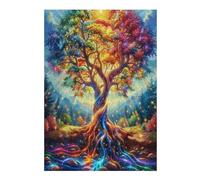 Árbol de la Vida Puzzles 300 Piezas Construir Maquetas Flores Plantas Árboles Rompecabezas para Adultos Desafío Intelectual Juguete Educativo 3D Moderno 300 PCS
