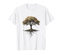 Árbol De La Vida Raíces Naturaleza Espiritual Art Tree of Camiseta