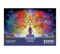 Árbol de la Vida Rompecabezas 1000 Piezas para Adultos Y Niños árbol Bosque Impossible Regalos Habilidad Familiar Idea De Regalo para Ella O É 52x38cm/1000pcs