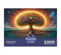 Árbol de la Vida Rompecabezas 1000 Piezas para Adultos Y Niños árbol Bosque Pasatiempo Creativo Obra Infantil Impossible cochetón 3D Juego Familiar 52x38cm/1000pcs