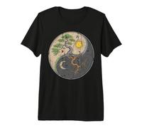 Árbol de la Vida, Yin Yang, bonsái japonés, símbolo Camiseta Premium