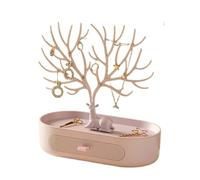 Árbol de las joyas Soporte De Exhibición Colección Pendientes Flor Pequeña Mini Estantes Perfume Repisas Dormitorio Estético Flotante(Color 8)
