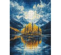 áRbol De MontañA Puzzle 1000 Piezas, Rompecabezas Adultos Puzzle, Desafiante Puzzles de Decoración Juego de, Entretenimiento Juego Educativo para Toda la Familia, para Regalo Decoración DX0YL7-180