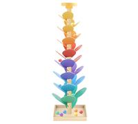 Árbol De Música - Juguete De Bola De Madera | Juego De Aprendizaje De Marble Ball Run, Clazo De Color Rolling De Hoja De Madera Tiempo De Aprendizaje De Educación Temprana Durante 3-7 Años Sala De Est