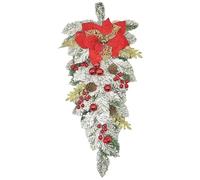 Árbol de Navidad al revés, coronas de Navidad para puerta - Corona de Navidad Corona Artificial | Decoración del hogar Guirnalda de vacaciones, guirnalda de puerta delantera invertida, adornos