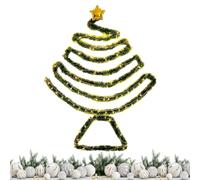 Árbol de Navidad - Árbol de Navidad de pared, árbol de Navidad colgante hecho a mano | Decoraciones navideñas, fiestas, decorativos, decoraciones para árboles colgantes que ahorran espacio para el
