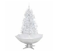 árbol de navidad - árbol navideño con nieve con base en paraguas blanco 170 cm
