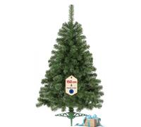 Árbol de Navidad Artificial 120 cm, Abeto Realista con Soporte SPRINGOS | Abeto compacto de 120 cm, 60 cm de ancho, agujas de PVC realistas, ramas moldeables, montaje fácil y soporte estable incluido