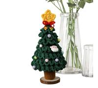 Árbol de Navidad Artificial, Árbol de Ganchillo Hecho a Mano con Degradado de Colores de Múltiples Capas, Mini para Mesa Coche para Hogar Chimenea Oficina, Interior Departamento Hogar Coche Porche
