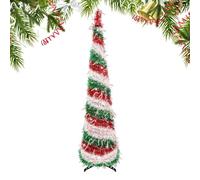 Árbol de Navidad Artificial - Árbol Estrecho de lápiz, establo Estable Decoración navideña Independiente | Decoración para la Esquina de la Chimenea, apartamento, Festival de Invierno