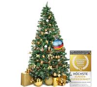 Árbol de Navidad Artificial con Hermosas Copas; Árbol de Navidad Artificial XXL de Gran realismo con Soporte y Ramas Muy tupidas; Decoración navideña (Clásico - 210 cm)