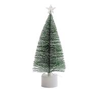 Árbol de Navidad artificial con luz LED para escritorio de escritorio, regalo de vacaciones, decoración de Navidad, árbol de agujas de pino, árbol de Navidad