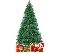 Árbol de Navidad Artificial de 180 cm, 600 Tips, Fácil de Montar, árbol de Decoración Navideña para Interiores y Exteriores, Incluye Soporte de Metal para árbol