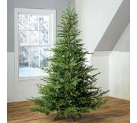 Árbol de Navidad artificial flocado, árbol de Navidad de tamaño mediano for exteriores, plegable, for decoraciones navideñas, fiestas en interiores y exteriores, oficinas(Style A,1.5m/4.9ft)
