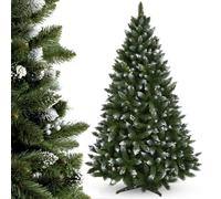 KADAX Árbol de Navidad artificial con escarcha, de PVC, pino, 220 cm