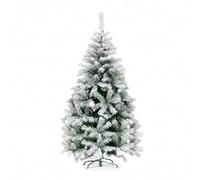 Árbol de Navidad Artificial nevado de 210 cm con 1078 Ramas, Interiores, Listo para ser Decorado con Luces y Adornos navideños con Base de Metal e injerto fácil, diámetro 110 cm