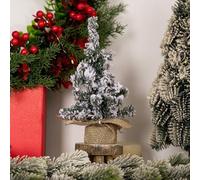 Árbol de Navidad artificial pequeño de 20 cm para escritorio, adorno para traer alegría a tu entorno de trabajo (tamaño grande)