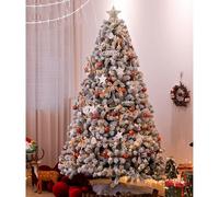 Árbol De Navidad Artificial Predecorado, Realista, Nevado, Plegable, Ideal For Escuelas, Centros Comerciales, Dormitorios, Oficinas E Interiores(Style 2,1.5m/5ft)