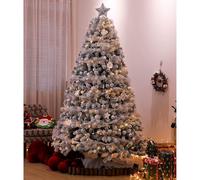 Árbol De Navidad Artificial Predecorado, Realista, Nevado, Plegable, Ideal For Escuelas, Centros Comerciales, Dormitorios, Oficinas E Interiores(Style 3,1.5m/5ft)