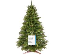 Árbol de Navidad Artificial Premium 150 cm - Ganador de la Prueba - Realismo Excepcional, Ramas Gruesas, Incluye Soporte de Madera y Bolsa de Almacenamiento - Pure Living