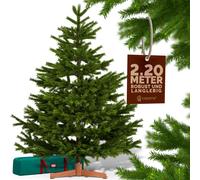 Árbol de Navidad artificial Premium 220 cm PE / PVC con base de madera FSC®