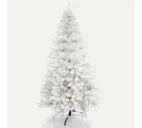 Árbol de Navidad Blanco 210cms, árbol de Navidad nevado, Luces de Navidad Opcionales, decoración arbol Navidad a tu Gusto, Chistmas Tree 800 Ramas