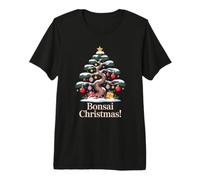 Árbol de Navidad bonsái, me Encanta Celebrar Las Navidades Camiseta Premium