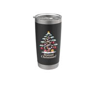 Árbol de Navidad bonsái, me encanta celebrar las Navidades Vaso térmico de acero inoxidable de doble pared