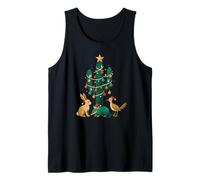 Árbol de Navidad Cactus South Texas New Mexico Xmas Camiseta sin Mangas