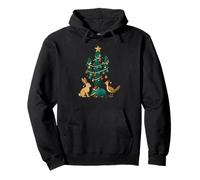 Árbol de Navidad Cactus South Texas New Mexico Xmas Sudadera con Capucha