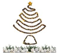 Árbol de Navidad colgante - Árbol de Navidad colgante, árbol de Navidad colgante hecho a mano | Decoraciones navideñas, fiestas, decorativos, decoraciones para árboles colgantes que ahorran espacio