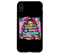 Árbol de Navidad Colorido con Adornos y Lazo Carcasa para iPhone XS MAX