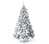 Árbol De Navidad Con Escena Nevada, Hojas En 3D Con Efecto De Nevada Realista, Ideal for Hogares, Centros Comerciales Y Hoteles(1.5m/5ft)