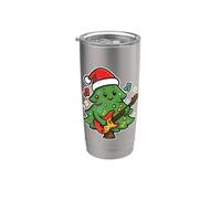 Árbol de Navidad con guitarra eléctrica Vaso térmico de acero inoxidable de doble pared