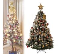 Árbol De Navidad Con Nieve Artificial, Efecto Nevada Intensa, Incluye Accesorios Decorativos, Fácil Montaje, Base Metálica, Para Uso Doméstico Y Comercial(1.5m/5ft)