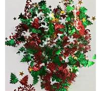 Árbol de Navidad con purpurina, copos de nieve, confeti, papel de aluminio, lentejuelas, para Navidad, bricolaje, Año Nuevo, hogar, boda, cumpleaños, fiesta, decoración, suministros, mezcla 2, 20 g
