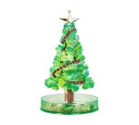 Árbol de Navidad de cristal creciente como divertido juego de construcción para decoración navideña DIY Novelty con efecto mágico de árbol de papel para un ambiente festivo (D, 23,6 x 17,8 cm)