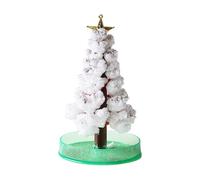 Árbol de Navidad de cristal creciente como divertido juego de construcción para decoración navideña DIY Novelty con efecto mágico de árbol de papel para un ambiente festivo (C, 23,6 x 17,8 cm)