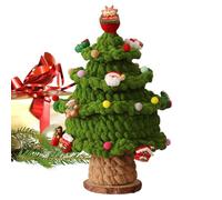 Árbol De Navidad De Crochet - Table Top Tree De Navida | Pequeño Árbol De Navidadd De Cono De Punto | Coloridos Árboles De Cono De Punto, Centro De Mesa De 26 Cm/10 Pulgadas para Fiestas