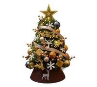 Árbol de Navidad de escritorio - Incluye joyas y una decoración realista - Árbol de Navidad para la mesa | Para escritorio Oficina Hogar Habitación Vacaciones Ocasiones Festivas Familia y G