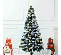 Árbol de Navidad de Fibra óptica, bajo Voltaje, Color Blanco frío, de 60 cm Decorar y Crear un Ambiente Festivo en Espacios navideños.
