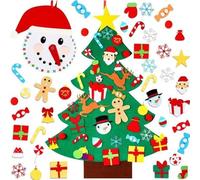 Árbol de Navidad de Fieltro - Felt Craft Kit Home Decor | Escuela Apartamento en Clase Pequeño Espacio Pantalla Dormitorio Casa Sala de Vacaciones decoraciones estacionales Artesanía Arte en la ma