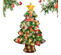 Árbol De Navidad De Fieltro Infantil | Con Decoración De Cuerda De Luces LED De 2.99 Metros - Árbol De Fieltro Para Niños Pequeños,Para Dormitorio Guardería Exterior Interior Jardín De Infancia