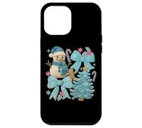 Árbol de Navidad de Jengibre con muñeco de Nieve Alegre Carcasa para iPhone 12 Pro MAX