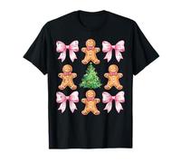 Árbol de Navidad de Jengibre Hombre Arco patrón Navidad niñas niños Camiseta