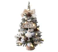 Árbol de Navidad de mesa | Adornos de mesa de árboles de Navidad de 18 pulgadas | Pequeño árbol de Navidad artificial | Centros de mesa de Navidad portátiles, juego de decoración de Navidad