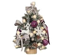 Árbol de Navidad de mesa | Adornos de mesa de árboles de Navidad de 18 pulgadas | Pequeño árbol de Navidad artificial | Centros de mesa de Navidad portátiles, juego de decoración de Navidad