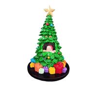 Árbol de Navidad de mesa, estatuas que se iluminan para interiores | Centro de mesa para la casa con Papá Noel en el interior para salón, dormitorio, cocina, estantería, mostrador, centro de mesa